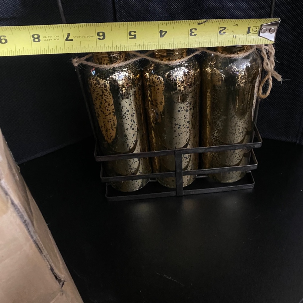 Gold Glass Vases - Picture 2 of 5